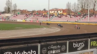 Ostrovia Ostrów Wielkopolski - Motor Lublin 20.03.2024 sparing żużel. Bieg 6