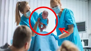 The obstetricians froze when they saw the baby, this happens once every 1000 years!
