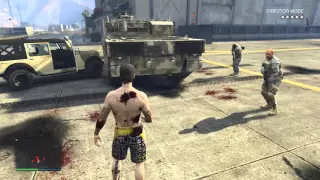GTA 5 Funny Moments- Chaos at Fort Zancudo