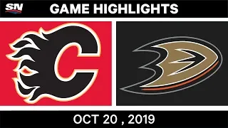 NHL Highlights | Flames vs. Ducks – Oct. 20, 2019