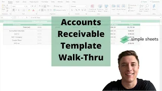 Accounts Receivable Excel Template Step-by-Step Video Tutorial by Simple Sheets