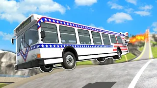 Hitting MEGA RAMP Jumps in Strange Cars! - BeamNG Multiplayer Mod