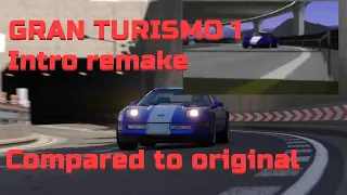 Gran Turismo 1 Intro Remake (NTSC-U/PAL version) Comparison to original