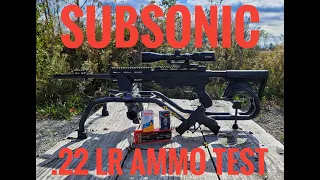 Subsonic  .22 LR Ammo Test