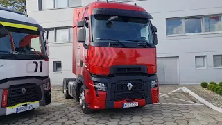 Renault T520 / kierownica / leżanki / schowki / wnętrze / lampy led