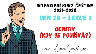 Intensive Czech course 28.1: When do we use the genitive?