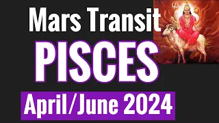 Mars Transit PISCES conjunct RAHU!  Explosive confrontations!! April 24th - June 1st 2024