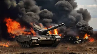 13 Minutes ago! German Leopard Tank Ambushes and Blows Up a Russian T-72SM Tank Enroute