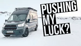 The WINTER ROAD is CLOSED. | Extreme Winter Vanlife