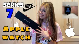 APPLE WATCH NIKE Series 7 unboxing Sandra Krutishka / Распаковка новые смарт часы Сандра Крутишка