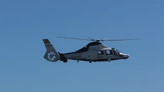 Streamlined helicopters with retractable landing gear.