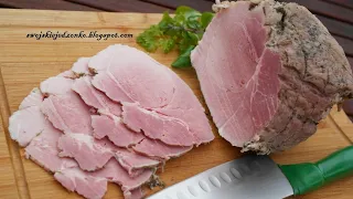Cooked ham, juicy and crispy, perfect for sandwiches #ham #homemade #simplerecipe #porkham #pork