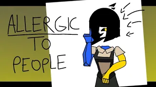 Allergic to people | meme animation ENA [FLASH WARNING]