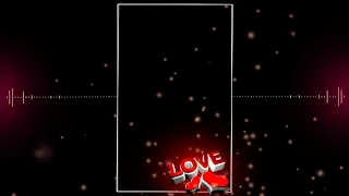love whatsapp status template in black screen effect (star video effect)