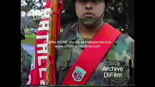 Desfile militar dia independencia en Argentina (Año 1989) DiFilm