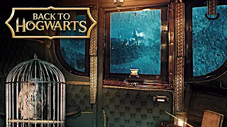 Hogwarts Carriages on a Rainy Night | Harry Potter inspired Ambience & Music | Thestral Carriage