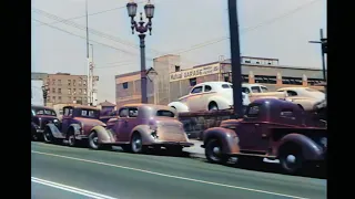 History   A Drive Through '40s Los Angeles Colorized