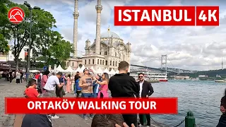 Ortaköy Attractive-Exciting In Istanbul 2023 Walking Tour|4k 60fps