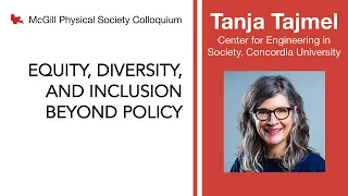 PSC 2020.11.20 EDI Colloquium: Tanja Tajmel, Concordia University