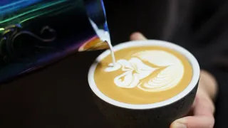 Barista's routine in New Zealand