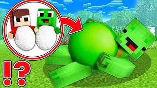 Mikey is PREGNANT With TWINS Kids JJ and Mikey - in Minecraft Maizen