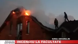 INCENDIU LA FACULTATE