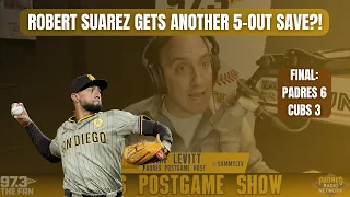 Reaction to Padres' 6-3 Win at Cubs, Robert Suarez Getting Another 5-Out Save