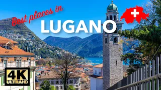 Lugano Switzerland Best Places | Lake Lugano, Swiss Italian Lakes 4K