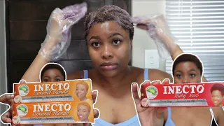 DYING MY 4C HAIR GINGER | MIXING DIFFERENT HAIR DYES | INECTO