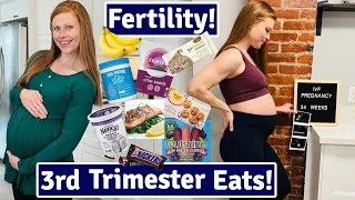 Eating For Fertility and Pregnancy! What I Eat In A Day Third Trimester