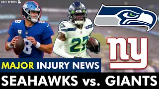 MAJOR Seahawks Injury News Ahead Of Seahawks vs. Giants + Prediction | Seahawks Rumors & News