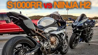 EAZYRYDERMOTO| bmw s1000rr vs kawasaki ninja h2 comparison & racing