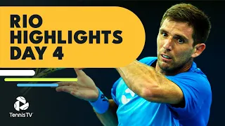 Cerundolo Takes on Carballes Baena; Alcaraz & Delbonis Halted By Rain | Rio 2022 Highlights Day 4