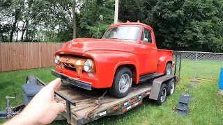 1954 Ford F100 w/Pontiac 400 - Sitting For 12 Years NNKH