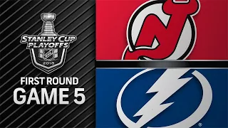 Lightning win Game 5, advance to second round