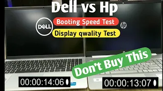 Dell vs Hp Laptop | Display Qwality test | Windows 11 Booting Speed Test | Dell vs hp