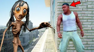 SIREN HEAD MOMO Attacked AND Destroys LOS SANTOS In GTA 5 - Siren Head VS Franklin