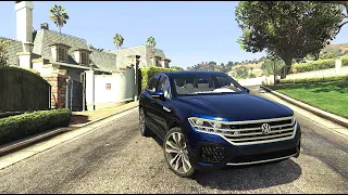 2019 VW Touareg R-Line // GTA V Realistic Driving | Logitech Steering Wheel