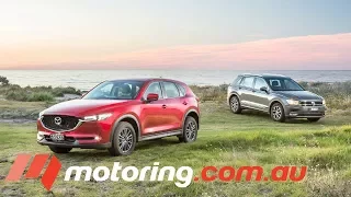 2017 Volkswagen Tiguan v Mazda CX-5 Comparison | motoring.com.au