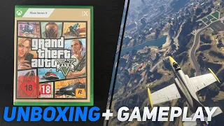 Grand Theft Auto 5 Xbox Series X Edition Unboxing + Gameplay