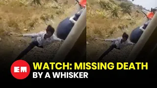 Youth falls off running train while posing for TikTok video