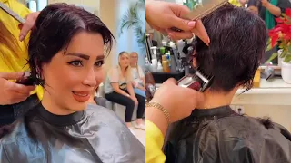 Short haircut for women in barbershop 💈| Pixie haircut