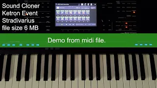 Ketron EVENT Stradivarius, is on a Yamaha PSR SX700. Voice expansion for Yamaha PSR & Genos.