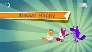 Bimaar Happy Ep - 84 - Pyaar Mohabbat Happy Lucky - Hindi Animated Cartoon Show - Zee Kids