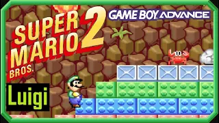 Super Mario Advance: Super Mario Bros 2 🍒 Luigi [100%/GBA/Playthrough/English/HD] +Credits