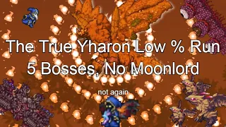 The True Low % Run:  Killing Yharon in 5 Bosses Pre Moonlord
