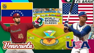 ¡Duelo de potencias! 💪🏼 Venezuela 🇻🇪 Vs Estados Unidos 🇺🇲 - Clásico Mundial de Béisbol 2023 ⚾
