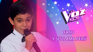 Facu | Y se llama Perú | Audiciones a ciegas | Temporada 2022 | La Voz Kids