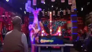Scott and Muriel performing an illusion on a Dutch TV show