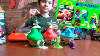 Хеппи Мил Смурфики Затерянная деревня из макдональдс Апрель 2017г Happy Meal SmurfsThe Lost Village